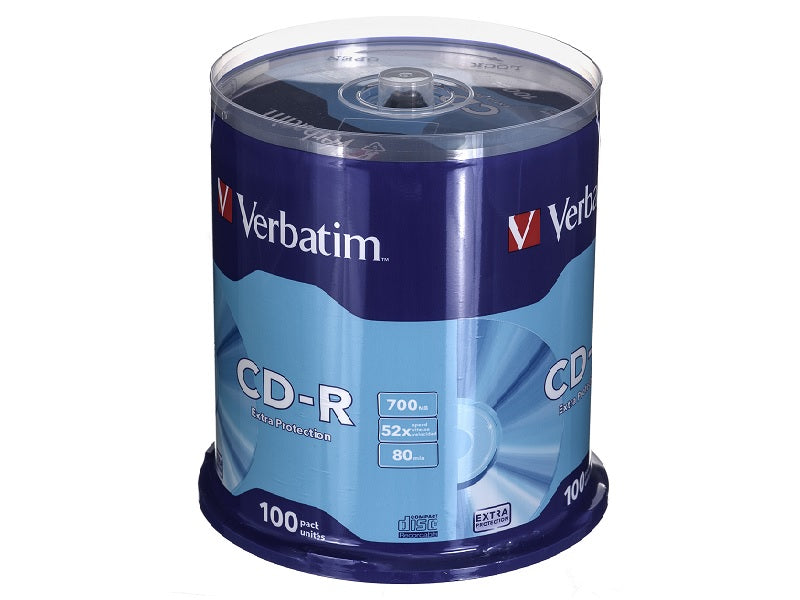 VERBATIM Cd-R 100 Pack 700Mb 52X Speed