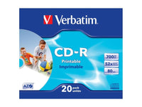 VERBATIM 20 Pack Cd-R Printable