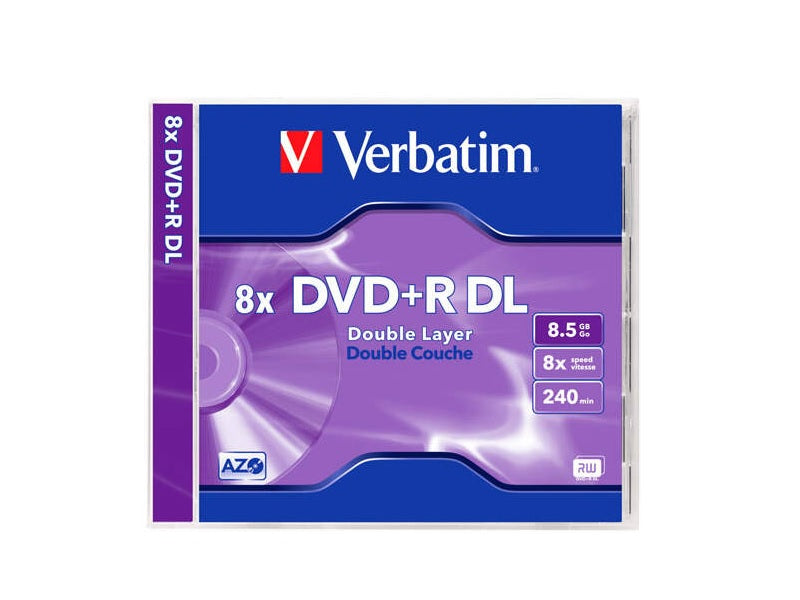 VERBATIM 5 Pck Dvd-Rw 8.5 Gb 8 X Speed