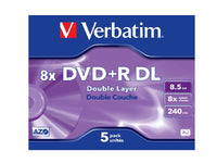 VERBATIM 5 Pck Dvd-Rw 8.5 Gb 8 X Speed