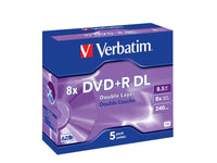 VERBATIM 5 Pck Dvd-Rw 8.5 Gb 8 X Speed