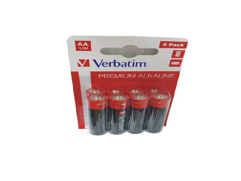 VERBATIM Aa Battrey Alkaline 8 Pack
