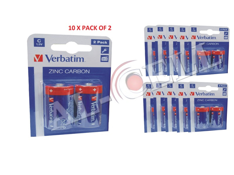 VERBATIM C Battrey Zinc Carbon 2Pck X 10
