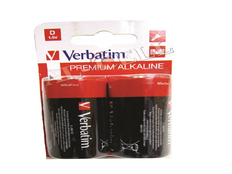 VERBATIM Alkaline D Battrey 2Pckx10(20)