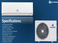 ALASKA 9000 Btu Non Inverter Aircon