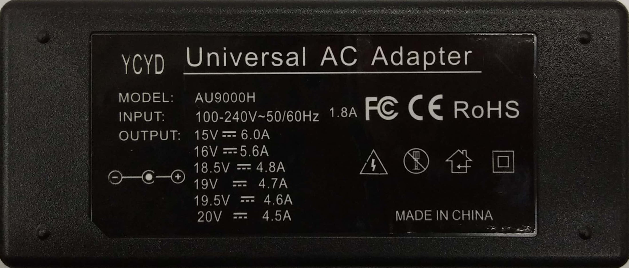 UNIVERSAL 100W Laptop Charger 10 Pin
