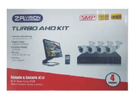 ZAVISION 4Ch 1Mp Dvr Kit Metal