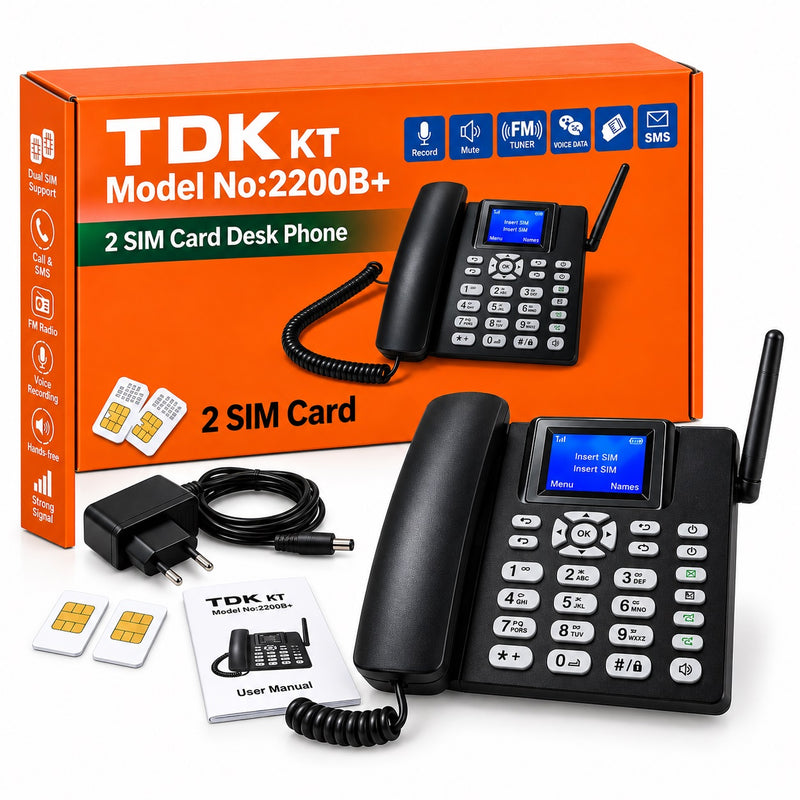 TDK 2200B+ GSM Fixed Wireless Phone Desk