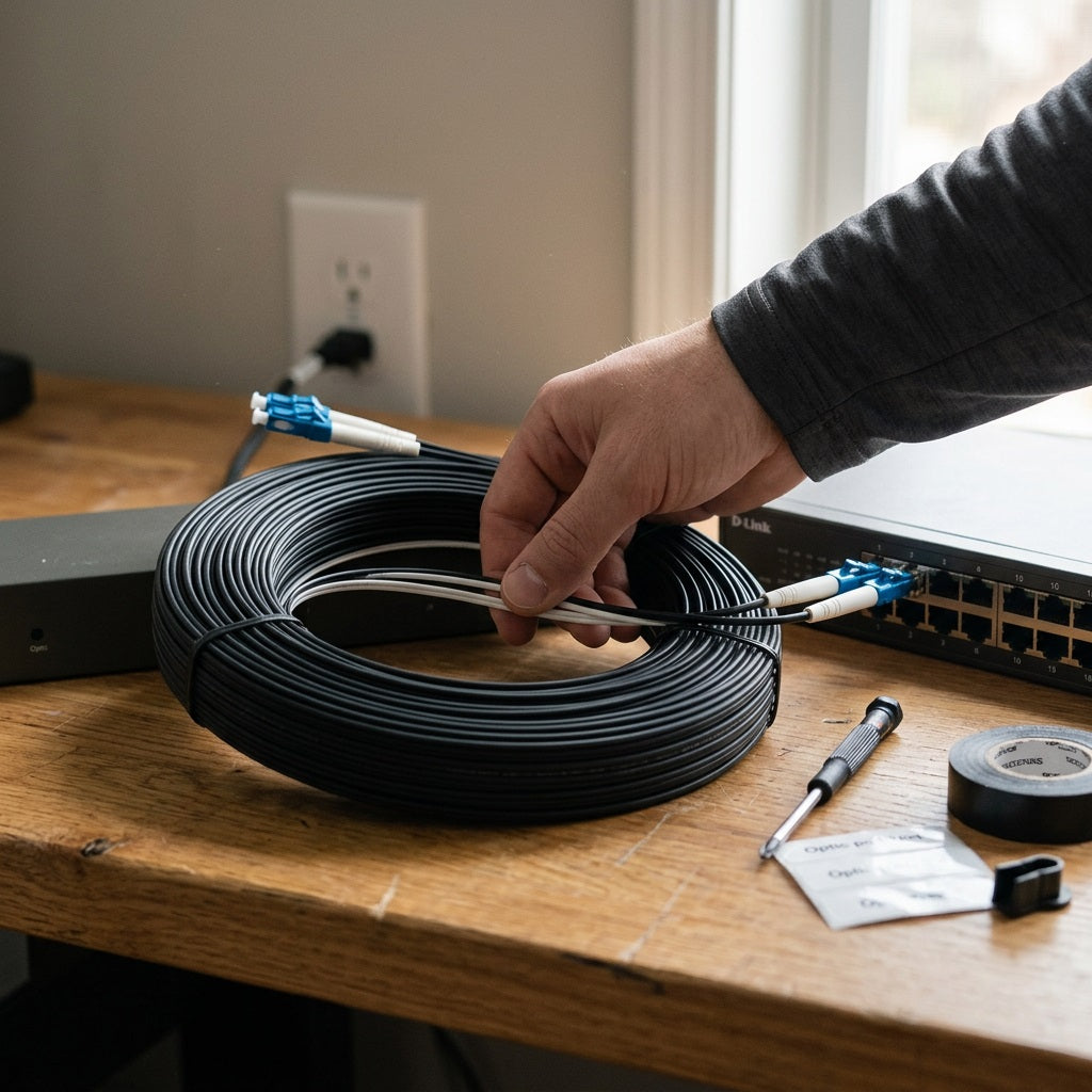 FTTH Patch Cable 2 CORE 2LC/2LC 20M – view 3
