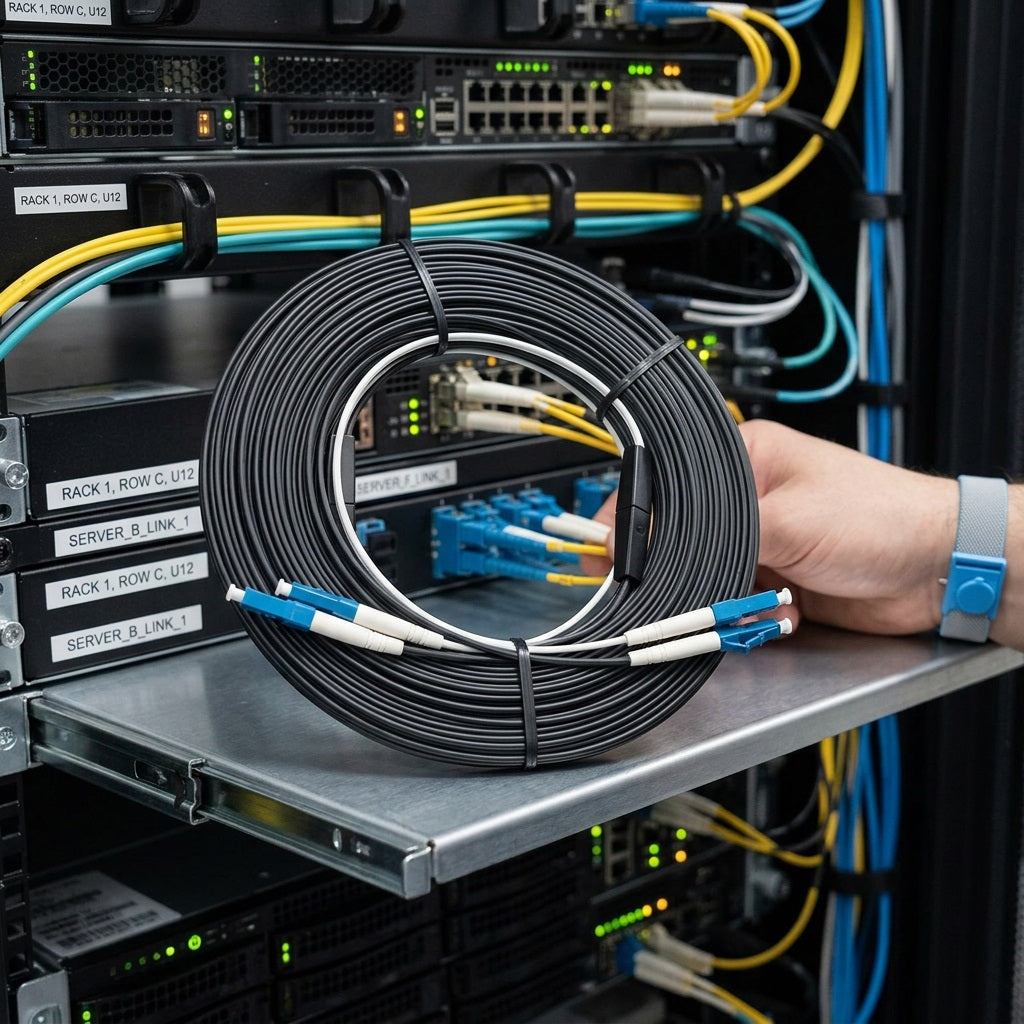 FTTH Patch Cable 2 CORE 2LC/2LC 30M – view 2