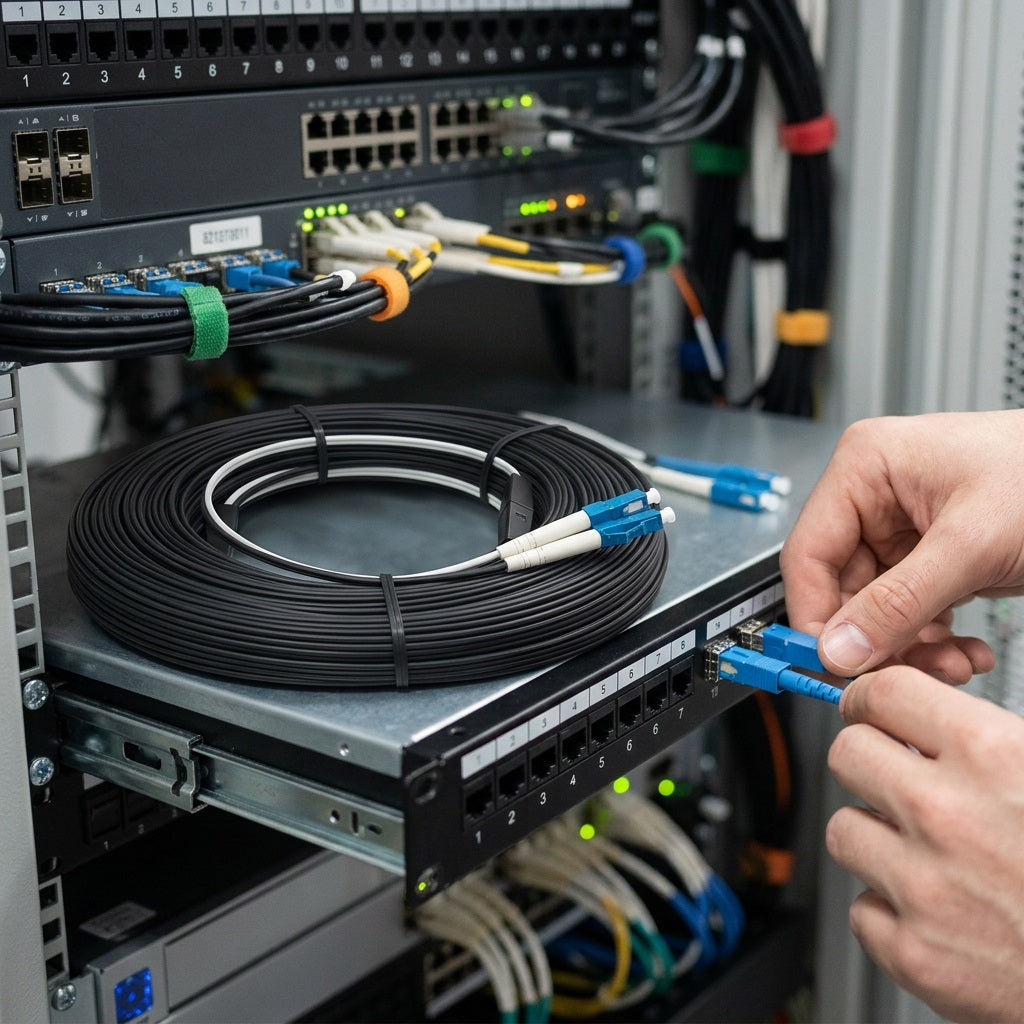FTTH Patch Cable 2 CORE 2LC/2LC 50M – view 3