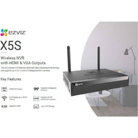 EZVIZ X5S Wireless 8Ch NVR Hdmi & Vga OutputR100-8W (Pre-Loved)