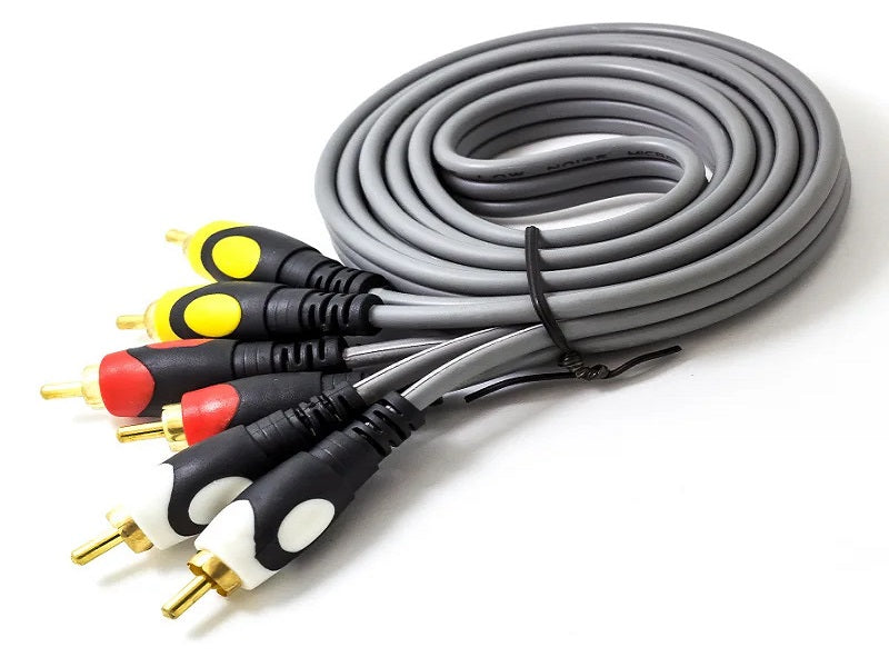 GENERIC Cable 3Rca To 3Rca 10M Gold