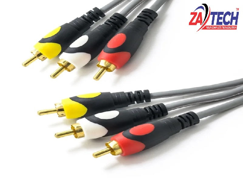 GENERIC Cable 3Rca To 3Rca 10M Gold