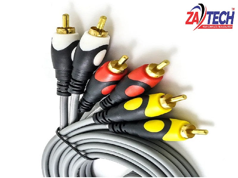 GENERIC Cable 3Rca To 3Rca 10M Gold