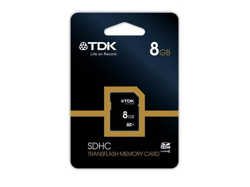 TDK 8Gb Sdhc Flash Memory Card Class 4