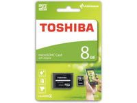 TOSHIBA 8Gb Microsdhc Card With Adapter