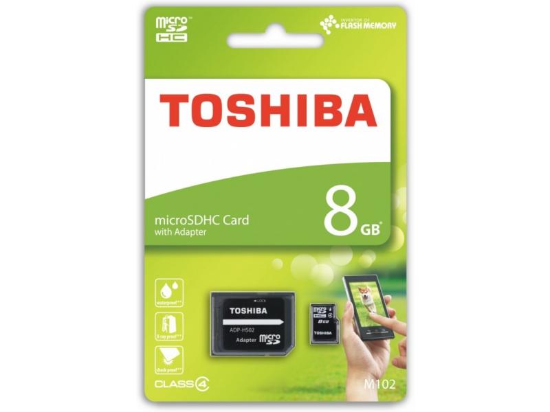 TOSHIBA 8Gb Microsdhc Card With Adapter