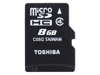 TOSHIBA 8Gb Microsdhc Card With Adapter