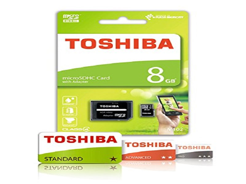 TOSHIBA 8Gb Microsdhc Card With Adapter