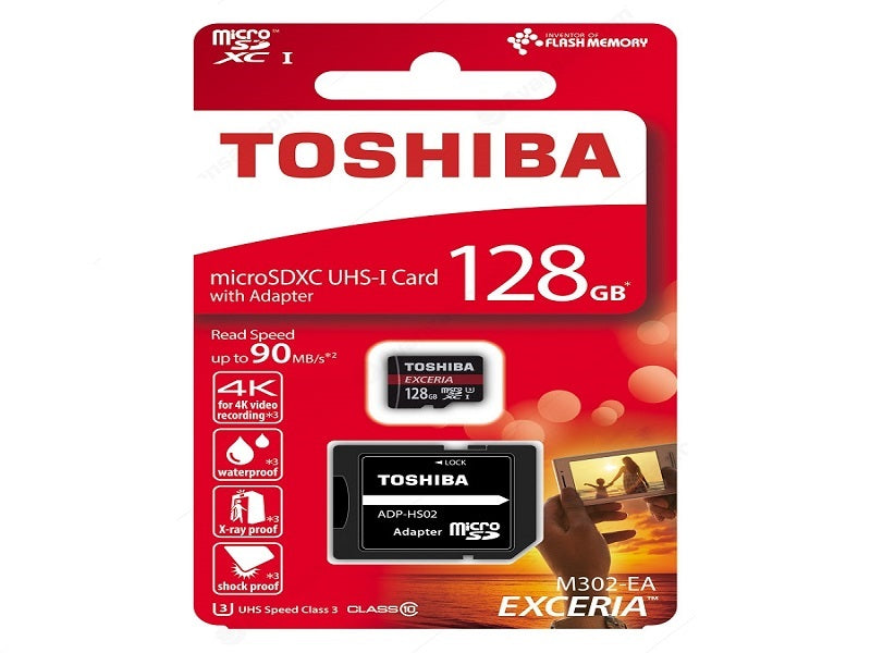 TOSHIBA 128Gb Micro Sd + Adaptor Class10