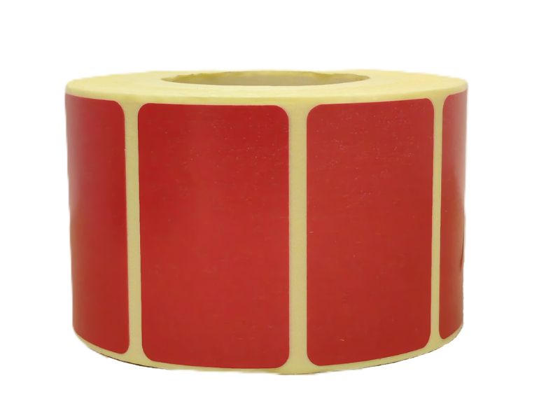 LABEL 40X30X1000 Red Colour