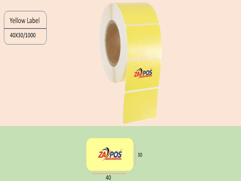 LABEL 40X30X1000 Mix Colour