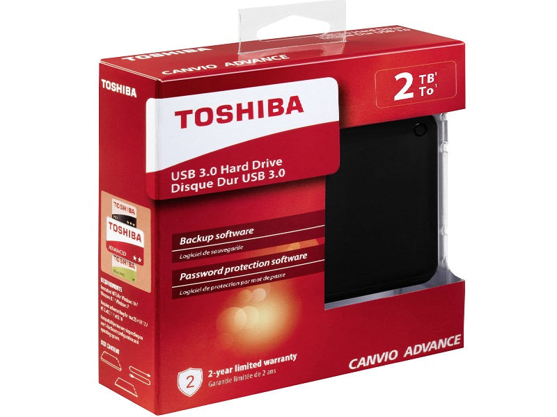 TOSHIBA 2Tb External Hdd Usb3.0 Black