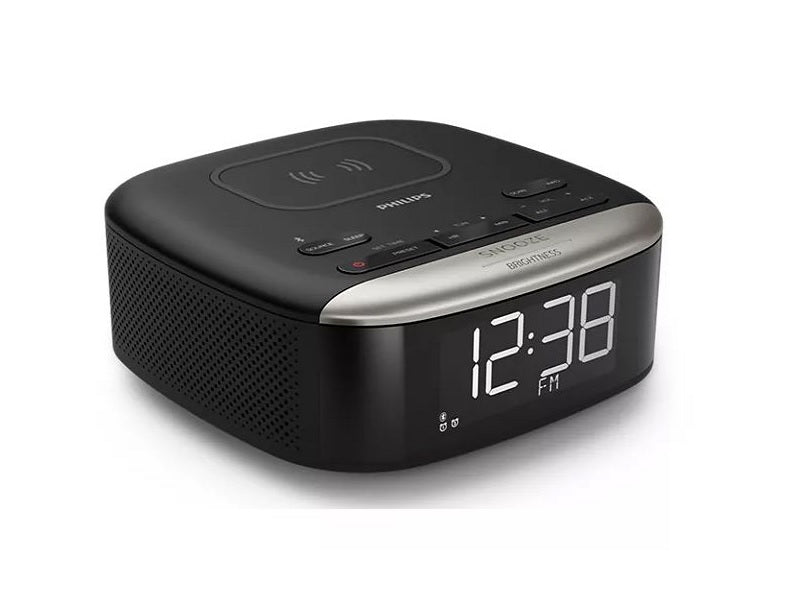 PHILIPS Clock Radio With Qi Charging Pad