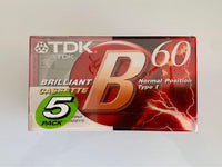 TDK Audio Cassette 5Pck 60Min