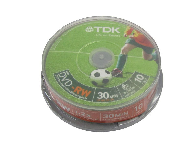 TDK Mini Dvd-Rw 30 Min 1.4Gb