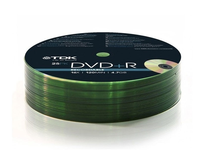 TDK Dvd+R Recordable 25Pck