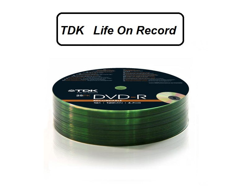 TDK Dvd-R 25Pk Recordable Shrink