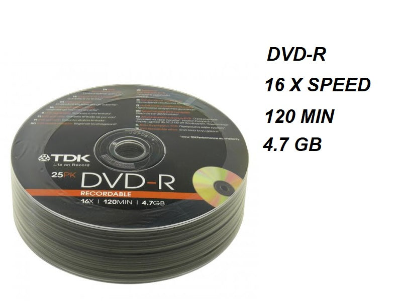 TDK Dvd-R 25Pk Recordable Shrink