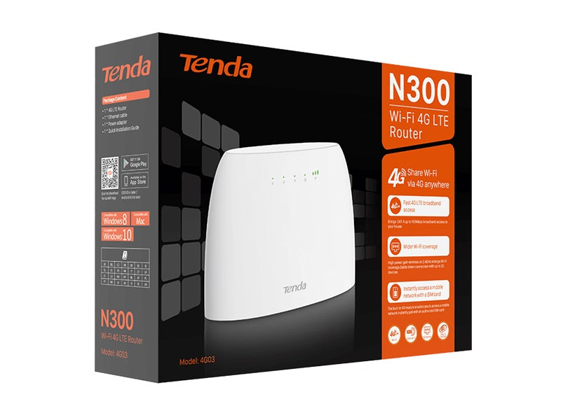 TENDA 4G Lte 300Mbps Wifi Router