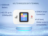 ZONCH 4G Mobile Wifi Lcd Pocket Router