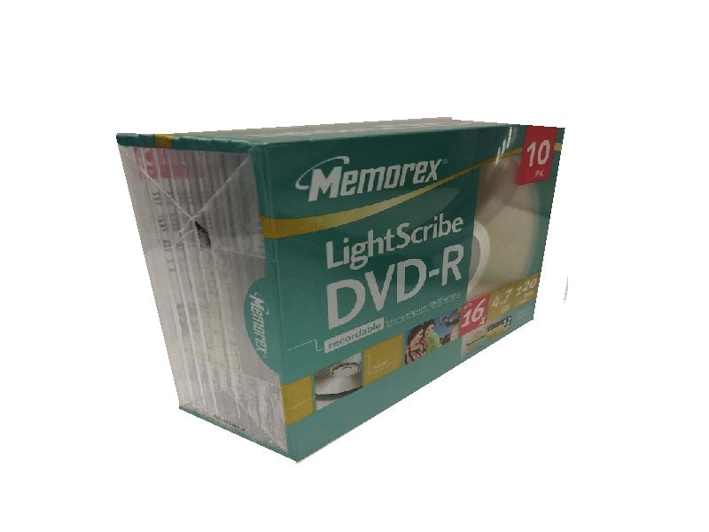MEMOREX Lighscribe Dvd-R 10 Pck J Case