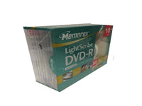 MEMOREX Lighscribe Dvd-R 10 Pck J Case