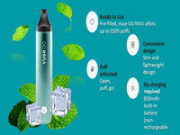 VUSE Go Max Dispos.Mint Ice Up 1500