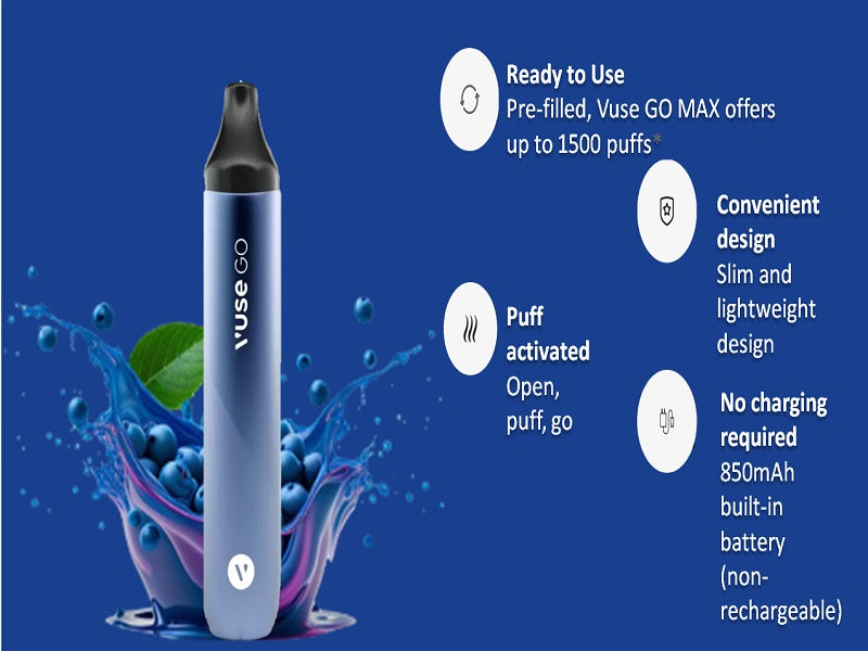 VUSE Go Max Dispos.Blueberry Ice Up 1500