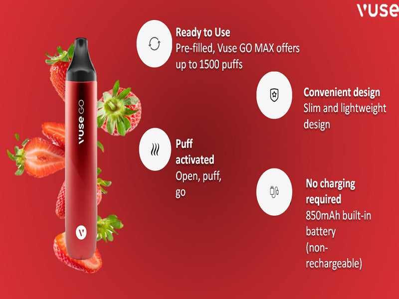 VUSE Go Max Dispos.Strawbery Ice Up 1500