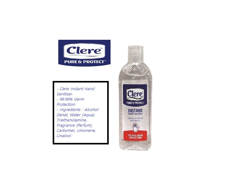 CLERE Hand Sanitizer Bottle 200 Ml