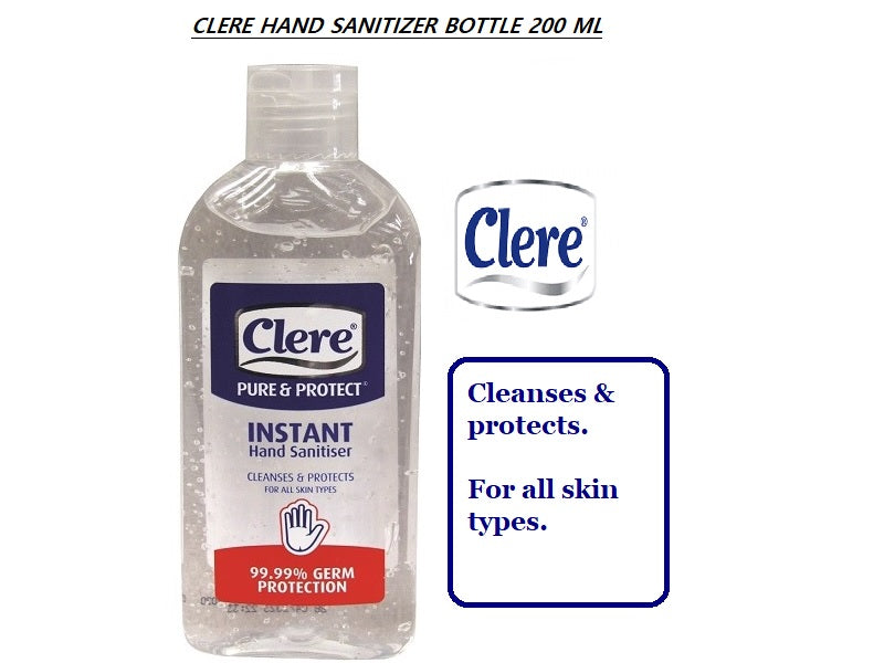 CLERE Hand Sanitizer Bottle 200 Ml