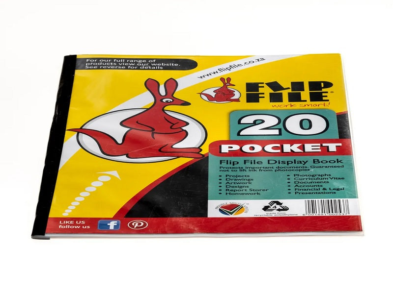 DISPLAY Flip File Kangaroo  20 Pages