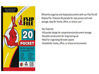 DISPLAY Flip File Kangaroo  20 Pages