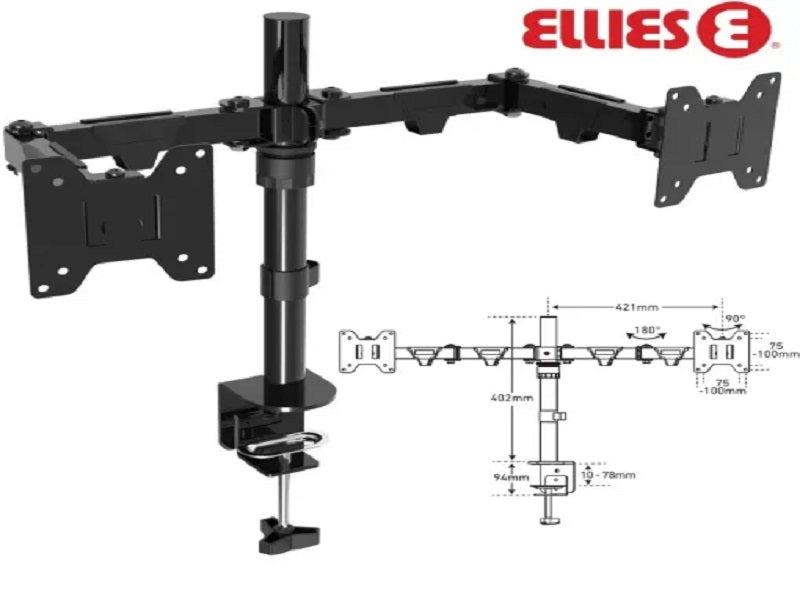 ELLIES Double Arm Height Adjustable