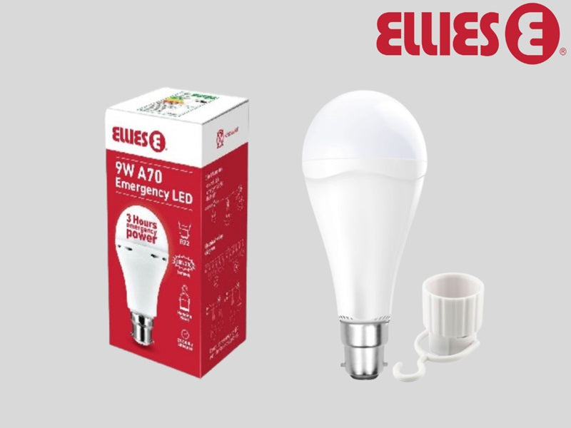ELLIES 9W Led A70 Emergency Led ClipType