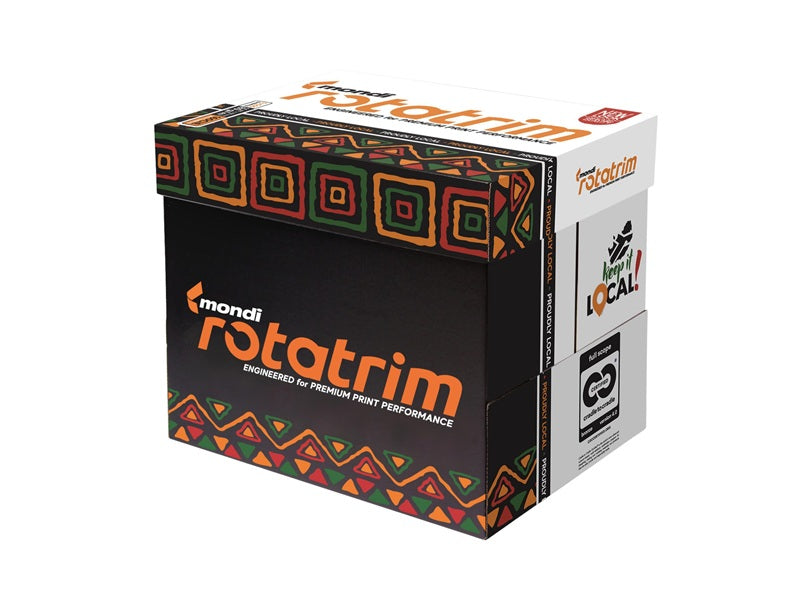 Mondi Rotatrim A4 Printing Paper 80gsm - Box of 2500 Sheets (5 Reams), Copier/Laser