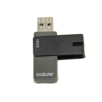 Baseline 16GB USB Flash Drive - USB 2.0, Swivel Design