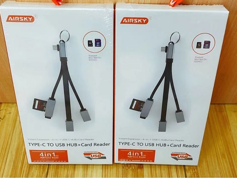 AIRSKY Type C To Usb Hub + Card Reader
